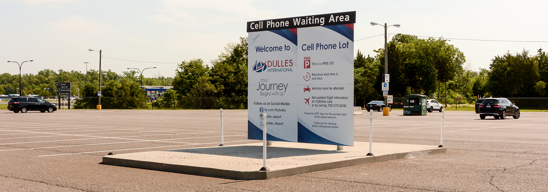 Cell Phone Lot IAD Airport