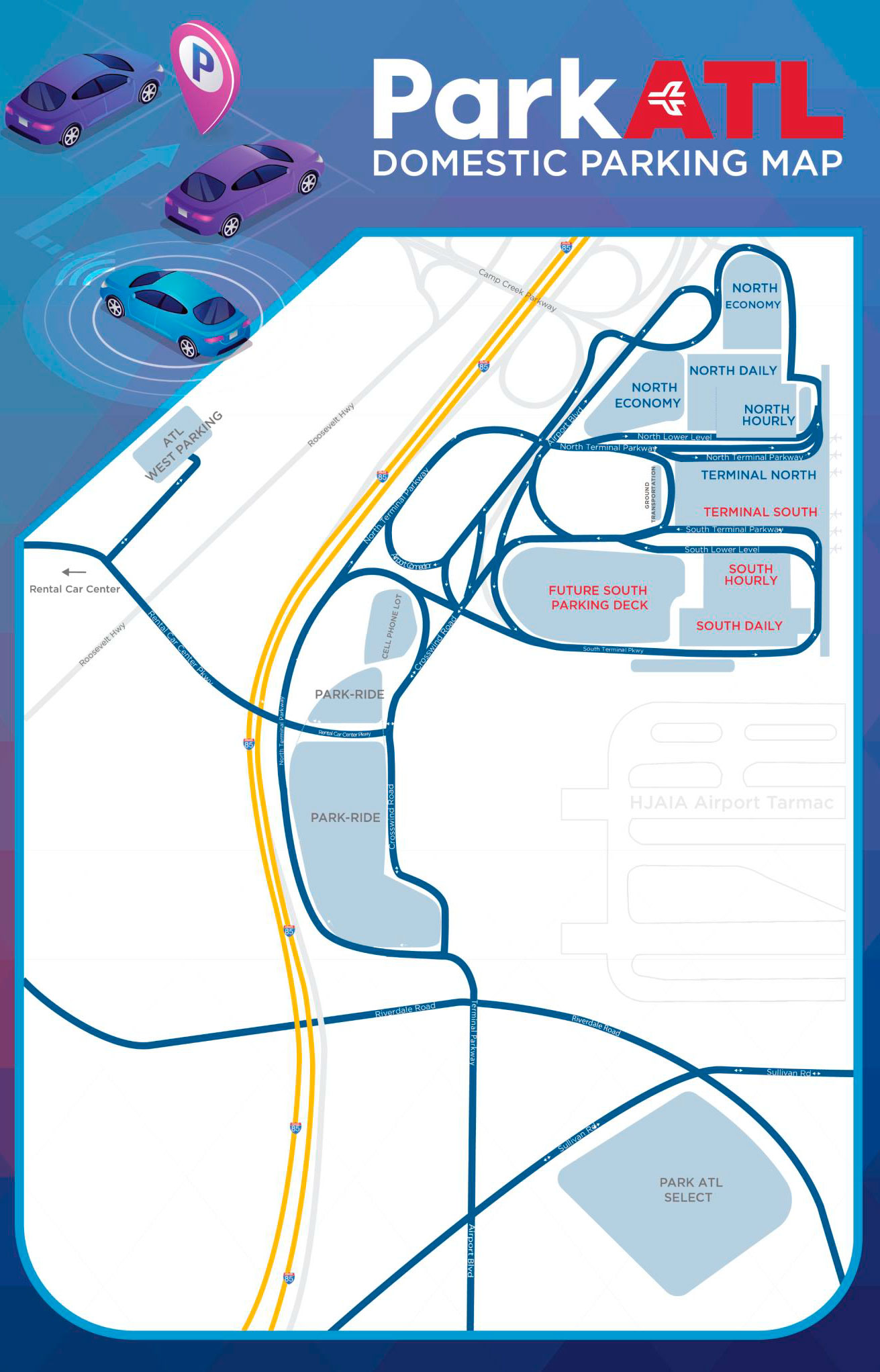 Domestic Parking Options Atlanta Airport