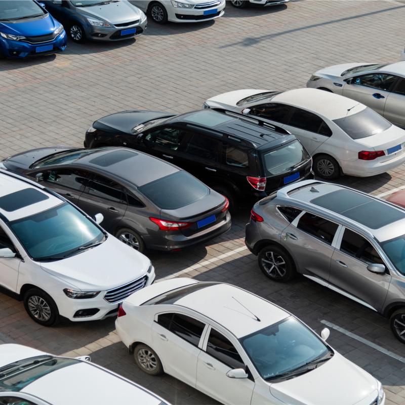 Brown Lot Parking at Cleveland Airport